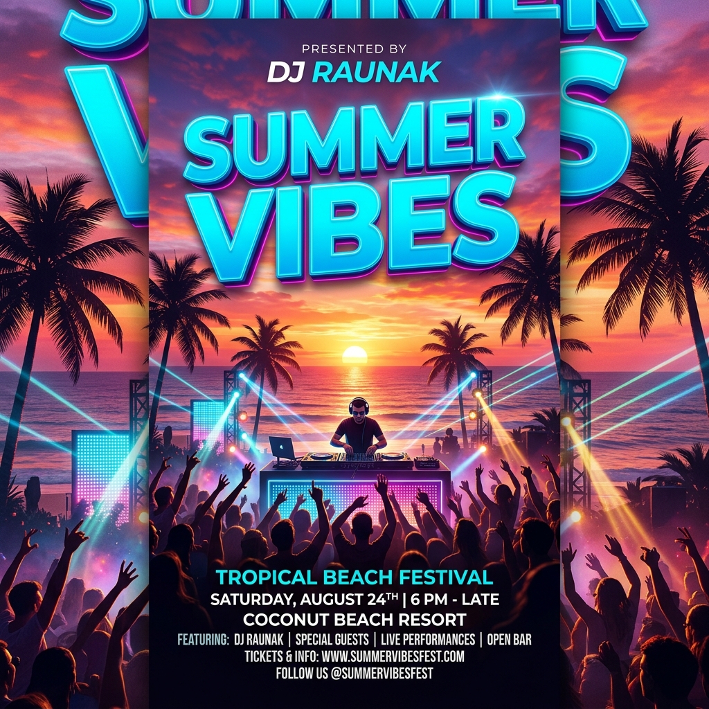 SUMMER VIBES Poster
